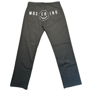 Moschino Couture Smiley Face Low Rise Denim Pants Jeans Mens Size 34 NWT 2021